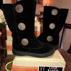 Livie & Luca Black Tiempo Boot size 7